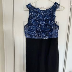 Size 6 sleeveless ruffle top high waist dress